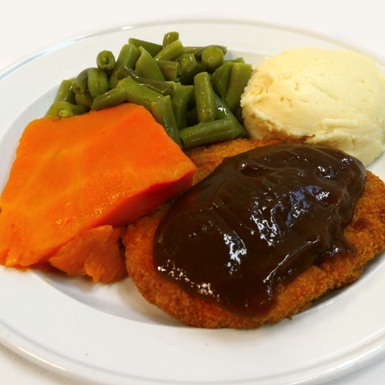 Veal Schnitzel (Gravy).