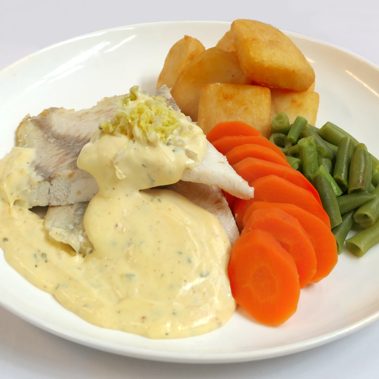 Grilled Barramundi (White Sauce).