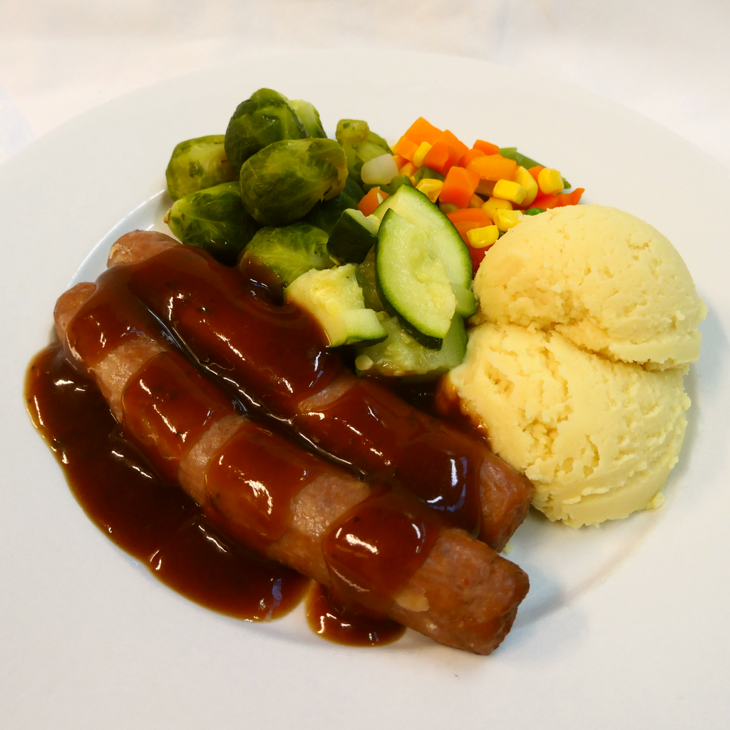 Beef Sausage (Gravy).