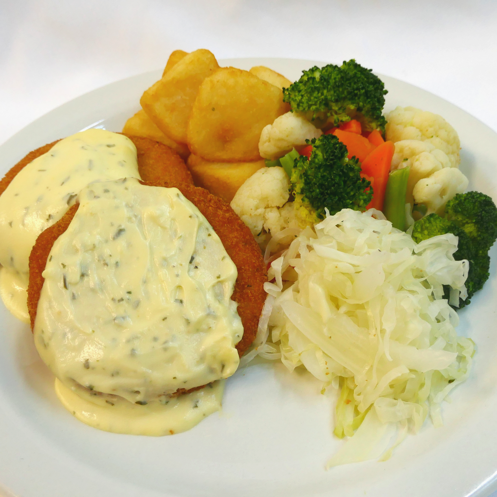 Fish Cakes (White Sauce).